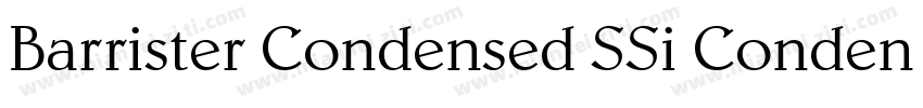 Barrister Condensed SSi Condensed字体转换
